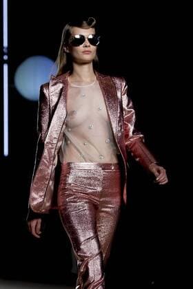 June 27, 2016 - Barcelona, Spain - Models presents a creation by Justicia Ruano at the 080 Barcelona Fashion Week 2016 on June 27, 2016 in Barcelona, Spain. Barcelona Spain  - ZUMAn230