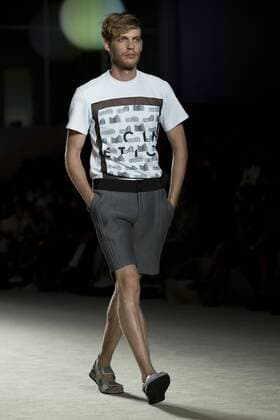 June 27, 2016 - Barcelona, Spain - A model presents a creation by Miquel Suay at the 080 Barcelona Fashion Week 2016 on June 27, 2016 in Barcelona, Spain. Barcelona Spain  - ZUMAn230