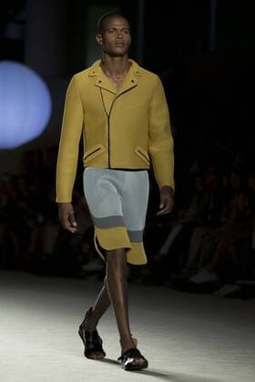 June 27, 2016 - Barcelona, Spain - A model presents a creation by Miquel Suay at the 080 Barcelona Fashion Week 2016 on June 27, 2016 in Barcelona, Spain. Barcelona Spain  - ZUMAn230