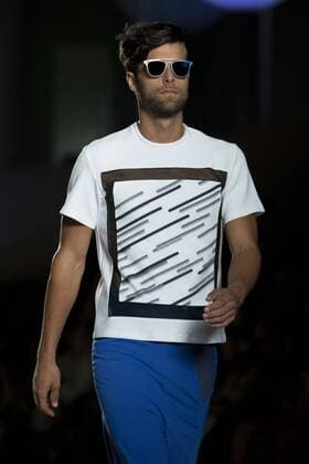 June 27, 2016 - Barcelona, Spain - A model presents a creation by Miquel Suay at the 080 Barcelona Fashion Week 2016 on June 27, 2016 in Barcelona, Spain. Barcelona Spain  - ZUMAn230