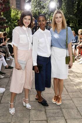 Bilder des Tages Marie Nasemann, Sara Nuru und Eva Padberg bei der Hien Le Fashion Show auf der Mercedes-Benz Fashion Week Berlin Spring Summer 2017. Berlin, 28.06.2016 Foto:xFredericx xFuturexImage