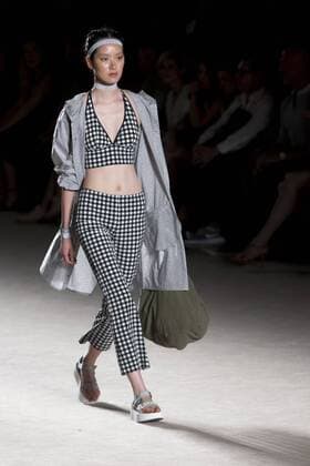 June 27, 2016 - Barcelona, Spain - A model presents a creation by TCN at the 080 Barcelona Fashion Week 2016 on June 27, 2016 in Barcelona, Spain. Barcelona Spain  - ZUMAn230