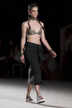 June 27, 2016 - Barcelona, Spain - A model presents a creation by TCN at the 080 Barcelona Fashion Week 2016 on June 27, 2016 in Barcelona, Spain. Barcelona Spain  - ZUMAn230