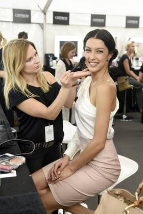 Rebecca Mir backstage bei der Rene Storck Fashion Show auf der Mercedes-Benz Fashion Week Berlin Spring Summer 2017. Berlin, 28.06.2016 Foto:xFredericx xFuturexImage