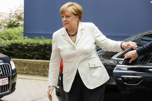 EU Gipfel zum Brexit in Brüssel - Ankunft Angela Merkel Germany Chancellor Angela Merkel arrives on the first day of an EU summit meeting, Tuesday 28 June 2016, at the European Union headquarters in Brussels. The brexit will be in minds. Informal meeting will be held in marge of the official top.  THIERRYxROGE 04880354