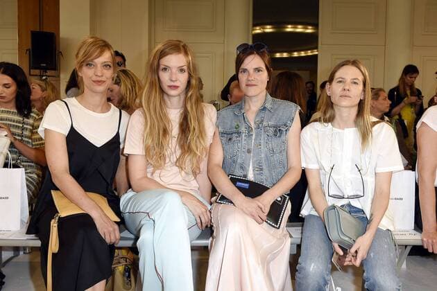 Heike Makatsch, Pheline Roggan, Fritzi Haberlandt und Aino Laberenz bei der Malaikaraiss Fashion Show auf der Mercedes-Benz Fashion Week Berlin Spring Summer 2017. Berlin, 28.06.2016 Foto:xFredericx xFuturexImage
