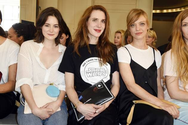 Lea van Acken, Julia Malik und Heike Makatsch bei der Malaikaraiss Fashion Show auf der Mercedes-Benz Fashion Week Berlin Spring Summer 2017. Berlin, 28.06.2016 Foto:xFredericx xFuturexImage
