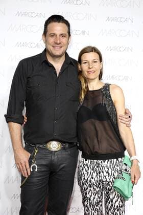 Sascha Vollmer (The BossHoss) mit Freundin Jenny bei der Marc Cain Fashion Show auf der Mercedes-Benz Fashion Week Berlin Spring Summer 2017. Berlin, 28.06.2016 Foto:xS.xGabschx xFuturexImage