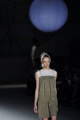 June 28, 2016 - Barcelona, Spain - A models wearing clothes from Sita Murt during the second day of 080 Barcelona Fashion Week on June 28, 2016 in Barcelona, Spain. Barcelona Spain  - ZUMAn230
