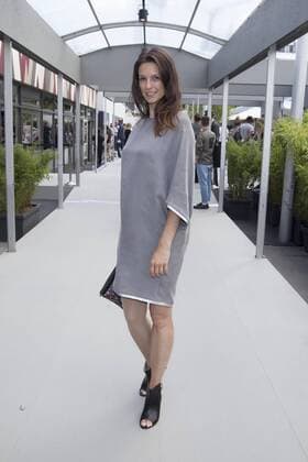 Katrin Wrobel - Ankunft zur Steinrohner Fashion-Show im Rahmen der Mercedes-Benz Fashion Week Berlin Spring Summer 2017 im Erika-Hess-Eisstadion in Berlin am 28.06.2016. Mercedes-Benz Fashion Week Berlin Spring Summer 2017