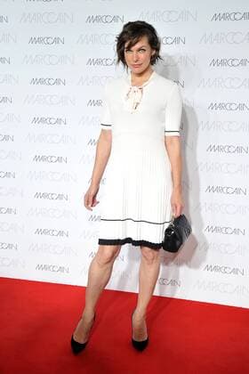 Milla Jovovich bei der Marc Cain Modenschau im Rahmen der Mercedes-Benz Fashion Week Frühjahr Sommer 2017 am 28.06.2016 in Berlin MBFW Fashionweek in Berlin 2016- Marc Cain Fashion Show 