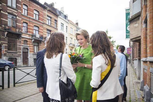 Königin Mathilde von Belgien bei Preisverleihung in Brüssel Queen Mathilde of Belgium pictured during the Federal Award ceremony for Poverty reduction , in Brussels, Wednesday 29 June 2016.  HATIMxKAGHAT 04880712