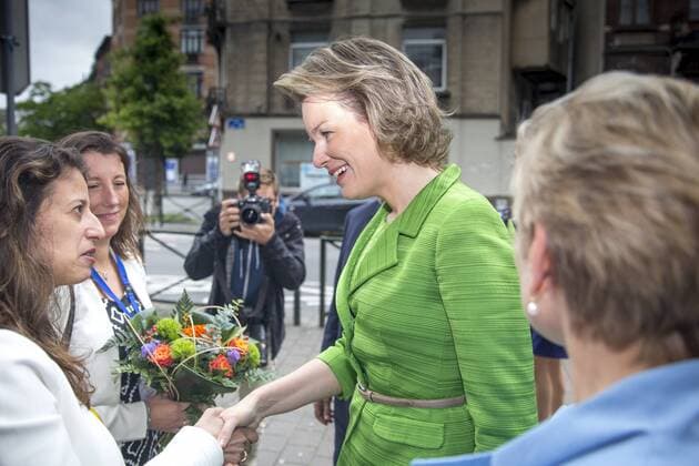 Königin Mathilde von Belgien bei Preisverleihung in Brüssel Queen Mathilde of Belgium pictured during the Federal Award ceremony for Poverty reduction , in Brussels, Wednesday 29 June 2016.  HATIMxKAGHAT 04880709