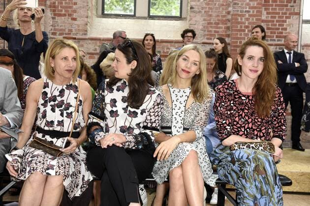 Kimberly Marteau Emerson, Katie Lowes, Julia Dietze und Julia Malik bei der Dorothee Schumacher Fashion Show auf der Mercedes-Benz Fashion Week Berlin Spring Summer 2017. Berlin, 29.06.2016 Foto:xFredericx xFuturexImage