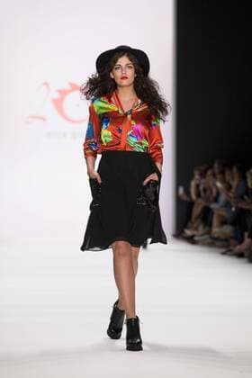 June 29, 2016 - Berlin, Germany - A model walks the runway at the Anja Gockel show during the Mercedes-Benz Fashion Week Berlin Spring Summer 2017 at Erika Hess Eisstadion in Berlin, Germany on June 29, 2016. Berlin Germany  - ZUMAn230