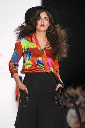 June 29, 2016 - Berlin, Germany - A model walks the runway at the Anja Gockel show during the Mercedes-Benz Fashion Week Berlin Spring Summer 2017 at Erika Hess Eisstadion in Berlin, Germany on June 29, 2016. Berlin Germany  - ZUMAn230