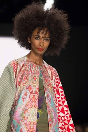 June 29, 2016 - Berlin, Germany - A model walks the runway at the Anja Gockel show during the Mercedes-Benz Fashion Week Berlin Spring Summer 2017 at Erika Hess Eisstadion in Berlin, Germany on June 29, 2016. Berlin Germany  - ZUMAn230