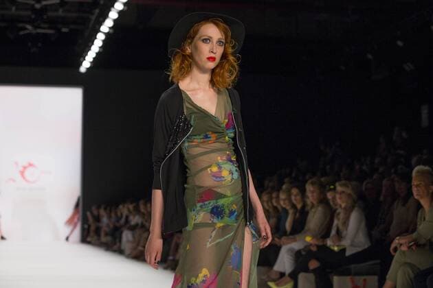 June 29, 2016 - Berlin, Germany - A model walks the runway at the Anja Gockel show during the Mercedes-Benz Fashion Week Berlin Spring Summer 2017 at Erika Hess Eisstadion in Berlin, Germany on June 29, 2016. Berlin Germany  - ZUMAn230