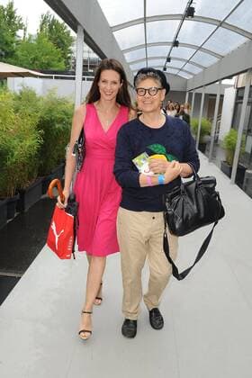 Katrin Wrobel und Rolf Scheider bei der Ankunft zur Anja Gockel Modenschau im Rahmen der Mercedes-Benz Fashion Week Frühjahr Sommer 2017 am 29.06.2016 in Berlin MBFW Fashionweek in Berlin 2016- Anja Gockel Fashion Show 