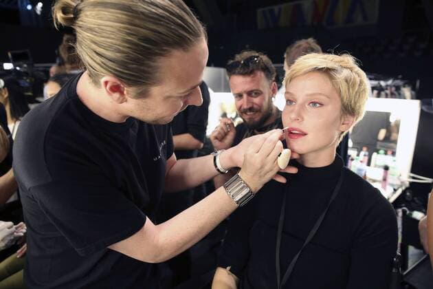 Kim Hnizdo backstage bei der Minx by Eva Lutz Fashion Show auf der Mercedes-Benz Fashion Week Berlin Spring Summer 2017. Berlin, 29.06.2016 Foto:xS.xGabschx xFuturexImage