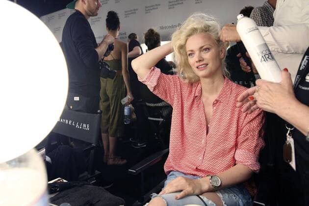 Franziska Knuppe backstage bei der Minx by Eva Lutz Fashion Show auf der Mercedes-Benz Fashion Week Berlin Spring Summer 2017. Berlin, 29.06.2016 Foto:xS.xGabschx xFuturexImage