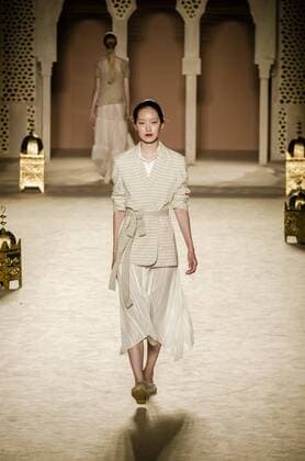 June 29, 2016 - Barcelona, Catalonia, Spain - A model walks the runway presenting the new Odalisques collection by fashion label Escorpion at the 080 Barcelona Fashion 2016 summer edition. Barcelona Spain - ZUMAo105