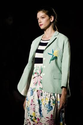 June 29, 2016 - Barcelona, Catalonia, Spain - A model walks the runway presenting the new Odalisques collection by fashion label Escorpion at the 080 Barcelona Fashion 2016 summer edition. Barcelona Spain - ZUMAo105