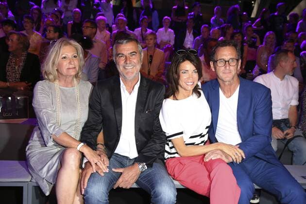 Sabine Christiansen mit Gatte Norbert Medus und Gerit Kling mit Freund Wolfram Becker bei der Laurel Fashion Show auf der Mercedes-Benz Fashion Week Berlin Spring Summer 2017. Berlin, 29.06.2016 Foto:xS.xGabschx xFuturexImage