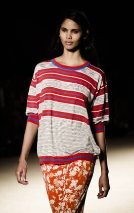 June 29, 2016 - Barcelona, Catalonia, Spain - A model walks the runway presenting the new Memories Of The Java Sea collection by fashion label Lebor Gabala at the 080 Barcelona Fashion 2016 summer edition. Barcelona Spain - ZUMAo105