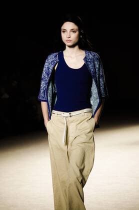 June 29, 2016 - Barcelona, Catalonia, Spain - A model walks the runway presenting the new Memories Of The Java Sea collection by fashion label Lebor Gabala at the 080 Barcelona Fashion 2016 summer edition. Barcelona Spain - ZUMAo105