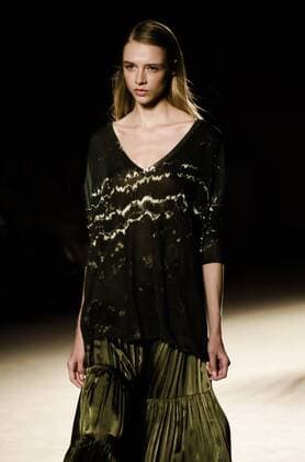 June 29, 2016 - Barcelona, Catalonia, Spain - A model walks the runway presenting the new Memories Of The Java Sea collection by fashion label Lebor Gabala at the 080 Barcelona Fashion 2016 summer edition. Barcelona Spain - ZUMAo105
