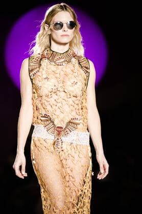 June 29, 2016 - Barcelona, Catalonia, Spain - A model walks the runway presenting the new Spring 2017 collection by fashion label Custo Barcelona at the 080 Barcelona Fashion 2016 summer edition. Barcelona Spain - ZUMAo105