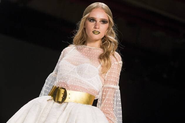 June 29, 2016 - Berlin, Germany - A model walks the runway at the Rebekka Ruetz show during the Mercedes-Benz Fashion Week Berlin Spring Summer 2017 at Erika Hess Eisstadion in Berlin, Germany on June 29, 2016. Berlin Germany  - ZUMAn230