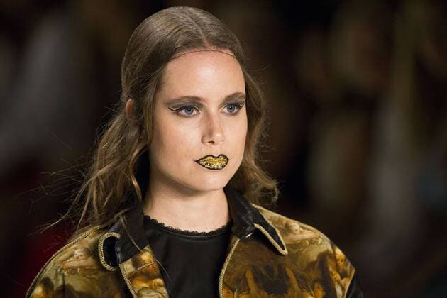Berlin Fashion Week - Rebekka Ruetz Modenschau June 29, 2016 - Berlin, Germany - A model walks the runway at the Rebekka Ruetz show during the Mercedes-Benz Fashion Week Berlin Spring Summer 2017 at Erika Hess Eisstadion in Berlin, Germany on June 29, 2016. Berlin Germany  - ZUMAn230
