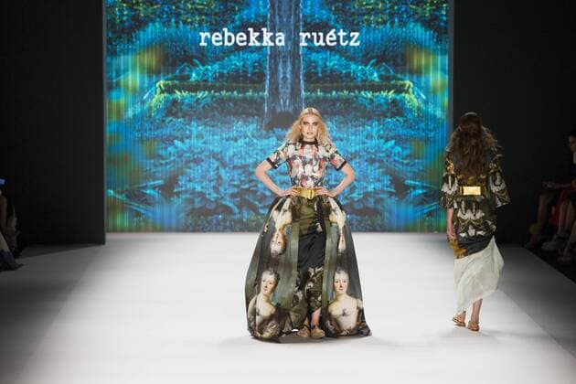 Berlin Fashion Week - Rebekka Ruetz Modenschau June 29, 2016 - Berlin, Germany - A model walks the runway at the Rebekka Ruetz show during the Mercedes-Benz Fashion Week Berlin Spring Summer 2017 at Erika Hess Eisstadion in Berlin, Germany on June 29, 2016. Berlin Germany  - ZUMAn230