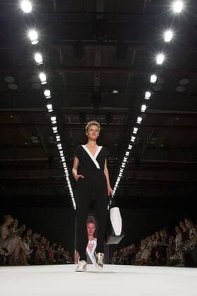 Berlin Fashion Week - Minx by Eva Lutz Modenschau June 29, 2016 - Berlin, Germany - A model walks the runway at the Minx by Eva Lutz show during the Mercedes-Benz Fashion Week Berlin Spring Summer 2017 at Erika Hess Eisstadion in Berlin, Germany on June 29, 2016. Berlin Germany  - ZUMAn230