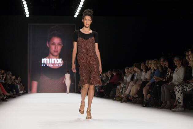 Berlin Fashion Week - Minx by Eva Lutz Modenschau June 29, 2016 - Berlin, Germany - Model Rebecca Mir walks the runway at the Minx by Eva Lutz show during the Mercedes-Benz Fashion Week Berlin Spring Summer 2017 at Erika Hess Eisstadion in Berlin, Germany on June 29, 2016. Berlin Germany  - ZUMAn230