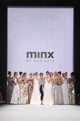 Berlin Fashion Week - Minx by Eva Lutz Modenschau June 29, 2016 - Berlin, Germany - Fashion Designer Eva Lutz and models aknowledge the applause of the guests at the Minx by Eva Lutz show during the Mercedes-Benz Fashion Week Berlin Spring Summer 2017 at Erika Hess Eisstadion in Berlin, Germany on June 29, 2016. Berlin Germany  - ZUMAn230