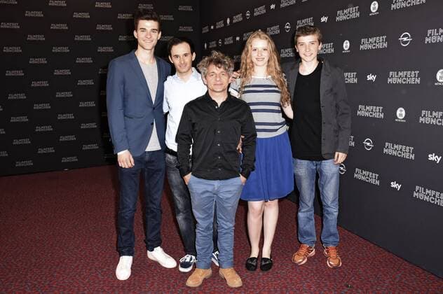 Patrick Mölleken, Matthias Lang, Volker Zack Michalowski, Katharina Stark und Florian Burgkart bei der Premiere von König Laurin mit der 16. Verleihung des Kinder-Medien-Preises Der Weisse Elefant auf dem 34. Filmfest München 2016 im Festivalzentrum Gasteig. München, 29.06.2016 Foto:xP.xSchönbergerx xFuturexImage