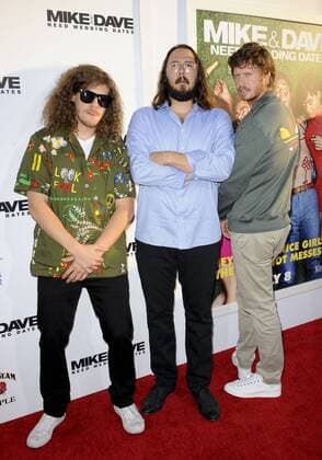 Blake Anderson, Kyle Newacheck & Anders Holm MIKE AND DAVE NEED WEDDING DATES Hollywood Patrick Rideaux PicturePerfect