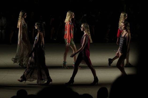 080 Barcelona Fashion Week - Custo Barcelona Modenschau (160630) -- BARCELONA, June 29, 2016 -- Models present creations by Custo Barcelona during the 080 Barcelona Fashion Week in Barcelona, Spain, June 29, 2016. ) SPAIN-BARCELONA-FASHION WEEK PauxBarrena 