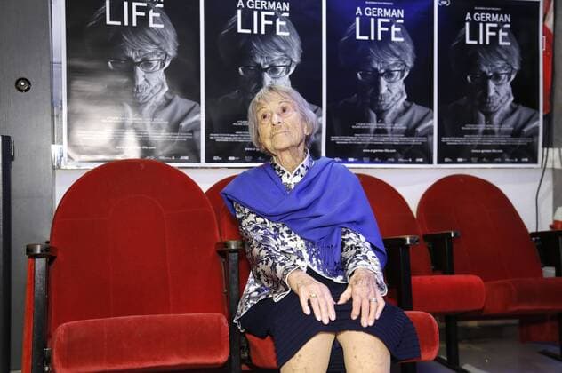 Brunhilde Pomsel bei der Premiere der Dokumentation Ein deutsches Leben Brunhilde Pomsel bei der Premiere des Dokumentarfilms Ein deutsches Leben A Gemran Life auf dem 34. Filmfest München 2016 im Rio. München, 29.06.2016 Foto:xD.xBedrosianx xFuturexImage
