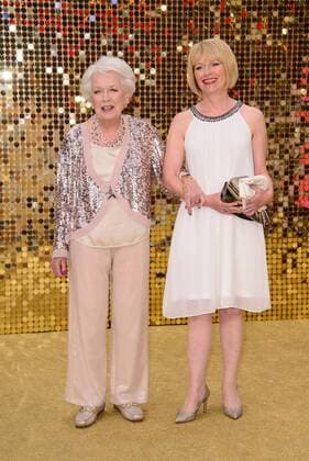 . 29 06 2016. London, United Kingdom. June Whitfield attends the Absolutely Fabulous: The Movie - World Film Premier.  xChrisxJosephx xi-Imagesx IIM-13009-0037