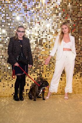 . 29 06 2016. London, United Kingdom. Carrie Fisher and Billie Lourd attend the Absolutely Fabulous: The Movie - World Film Premier.  xChrisxJosephx xi-Imagesx IIM-13009-0083