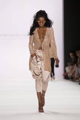 June 29, 2016 - Berlin, Germany - A model walks the runway at the Guido Maria Kretschmer show during the Mercedes-Benz Fashion Week Berlin Spring Summer 2017 at Erika Hess Eisstadion in Berlin, Germany on June 29, 2016. Berlin Germany  - ZUMAn230