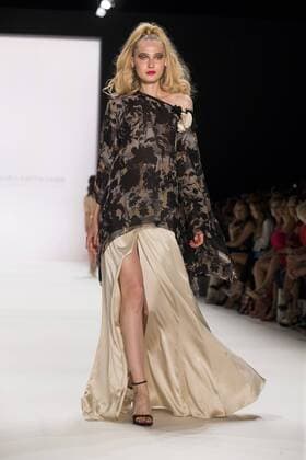 June 29, 2016 - Berlin, Germany - A model walks the runway at the Guido Maria Kretschmer show during the Mercedes-Benz Fashion Week Berlin Spring Summer 2017 at Erika Hess Eisstadion in Berlin, Germany on June 29, 2016. Berlin Germany  - ZUMAn230