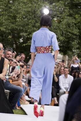 June 30, 2016 - Berlin, Germany - A model walks the runway at the Marina Hoermanseder show during the Mercedes-Benz Fashion Week Berlin Spring Summer 2017 at Kronprinzenpalais in Berlin, Germany on June 30, 2016. Berlin Germany  - ZUMAn230