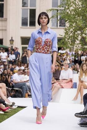 June 30, 2016 - Berlin, Germany - A model walks the runway at the Marina Hoermanseder show during the Mercedes-Benz Fashion Week Berlin Spring Summer 2017 at Kronprinzenpalais in Berlin, Germany on June 30, 2016. Berlin Germany  - ZUMAn230