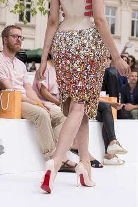 June 30, 2016 - Berlin, Germany - A model walks the runway (detail) at the Marina Hoermanseder show during the Mercedes-Benz Fashion Week Berlin Spring Summer 2017 at Kronprinzenpalais in Berlin, Germany on June 30, 2016. Berlin Germany  - ZUMAn230