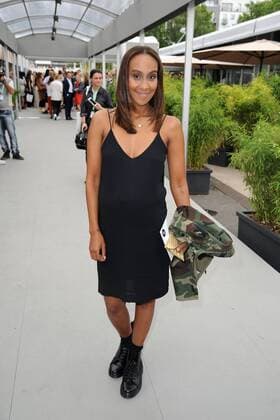 Hadnet Tesfai bei der Ankunft zur Designer for Tomorrow by Fashion ID Modenschau im Rahmen der Mercedes-Benz Fashion Week Frühjahr Sommer 2017 am 30.06.2016 in Berlin MBFW Fashionweek in Berlin 2016- Designer for Tomorrow by Fashion ID Modenschau 
